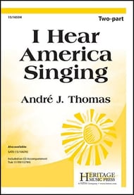 I Hear America Singing Two-Part choral sheet music cover Thumbnail